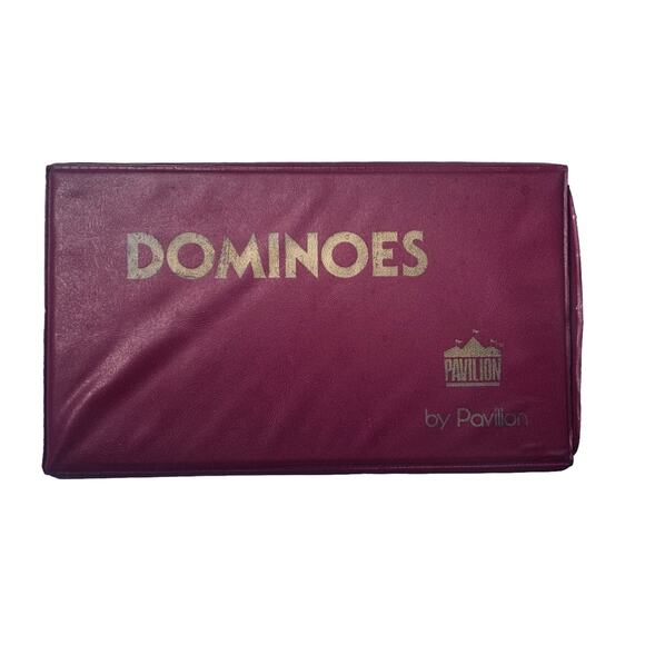 Vintage Dominoes By Pavilion With Instructions Case & 55 Dominoes - Picture 2 of 7